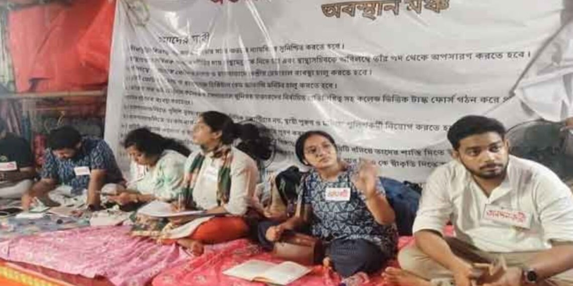 ষষ্ঠীর কর্মসূচি ঘোষণা আন্দোলনকারীদের