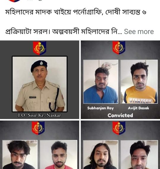 পর্নোগ্রাফি কাণ্ডে দশ বছরের সশ্রম কারাদণ্ড বাংলার ছয় যুবকের
