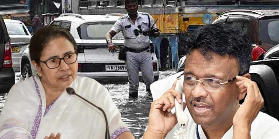 মুখ্যমন্ত্রী-মেয়রের দাবি ভাসিয়ে ডানার ঝাপটায় জলমগ্ন কলকাতা