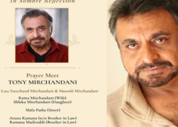 প্রয়াত অভিনেতা টনি মীরচন্দানি