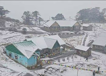 নভেম্বরেই বরফের সাদা চাঁদর সান্দাকফুতে!