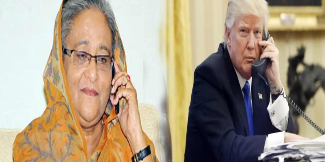 ট্রাম্পকে সরাসরি ফোন হাসিনার! জরুরি বৈঠক বাংলাদেশে