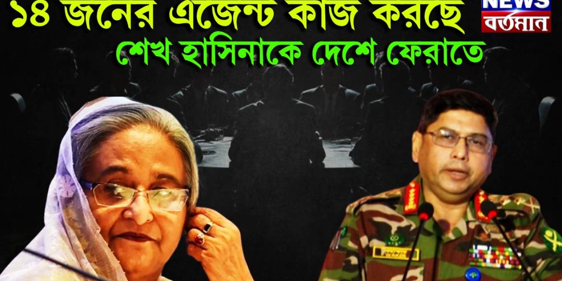 ১৪ জনের এজেন্ট কাজ করছে শেখ হাসিনাকে দেশে ফেরাতে