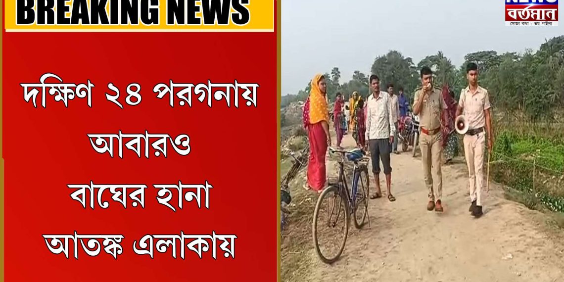 আবারো বাঘের হানা আতঙ্ক এলাকায়