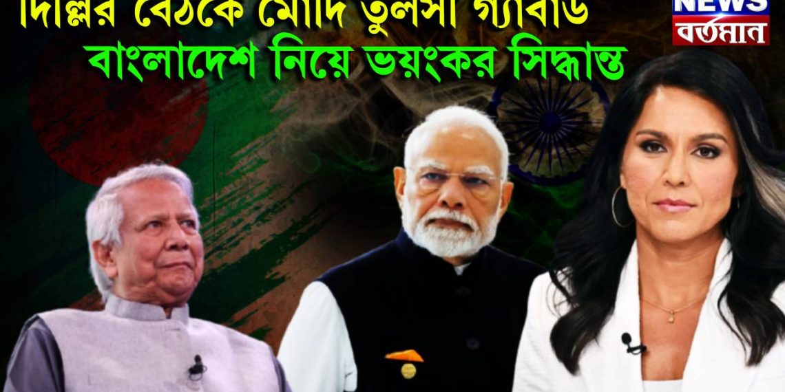 দিল্লির বৈঠকে মোদি তুলসী গ্যাবার্ড, বাংলাদেশ নিয়ে ভয়ংকর সিদ্ধান্ত