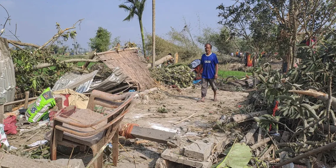 ১০ মিনিটের কালবৈশাখী ঝড়ে তছনছ
