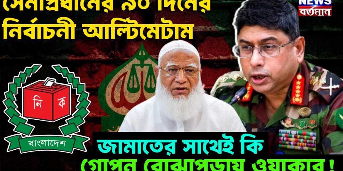 সেনাপ্রধানের ৯০ দিনের নির্বাচনী আল্টিমেটাম। জামাতের সাথেই কি গোপন বোঝাপড়ায় ওয়াকার!