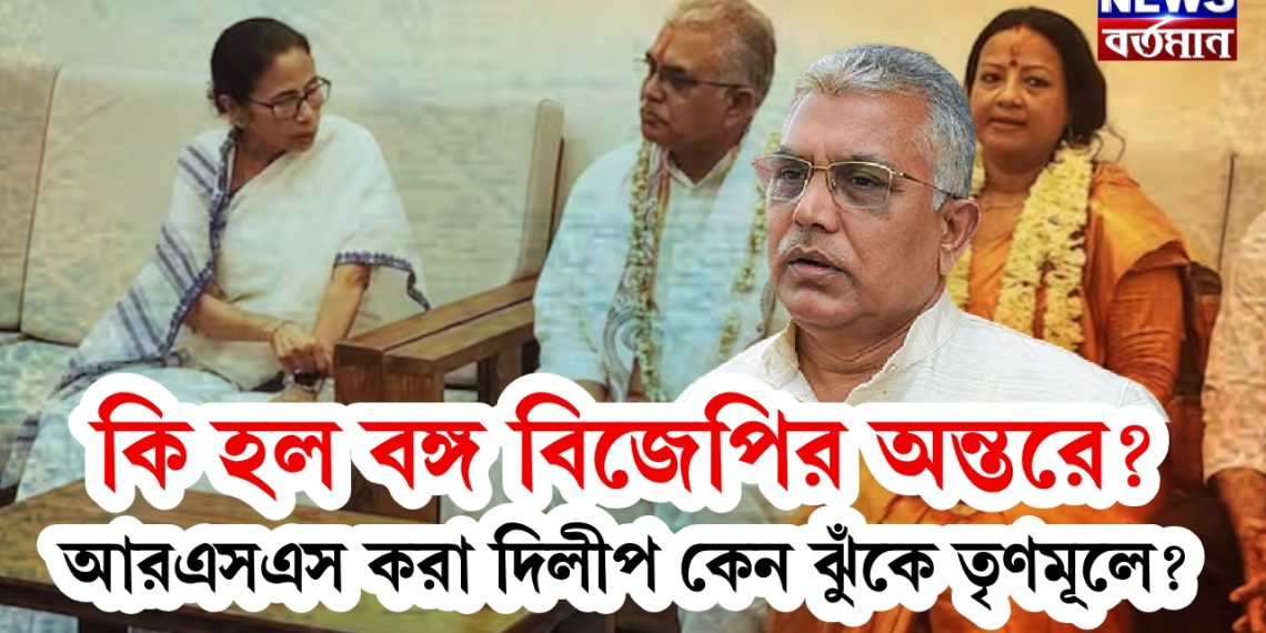 কি হল বঙ্গ বিজেপির অন্তরে? আরএসএস করা দিলীপ কেন ঝুঁকে তৃণমূলে?