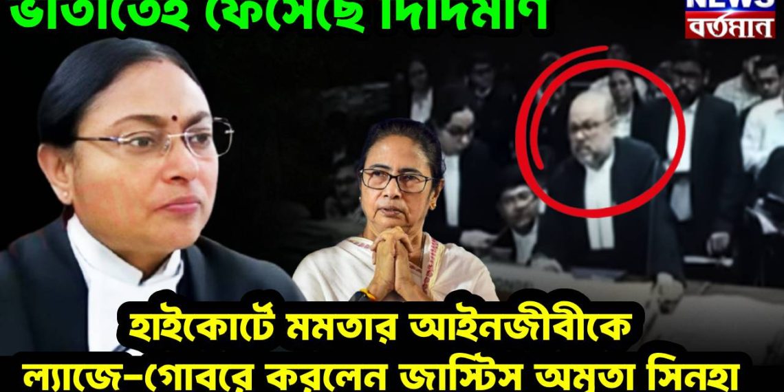 ভাতাতেই ফেঁসেছে দিদিমণি। হাইকোর্টে মমতার আইনজীবীকে ল্যাজে-গোবরে করলেন জাস্টিস অমৃতা সিনহা