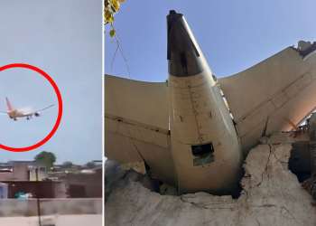 গুজরাটে লোকালয়ে ভেঙে পড়ল যাত্রীবাহী বিমান, ২০৪ দেহ উদ্ধার