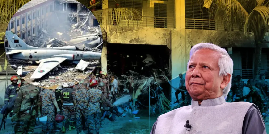 ঢাকায় বিমান দুর্ঘটনার পর চুরান্ত অব্যবস্থা  প্রশ্নের মুখে ইউনূস সরকার