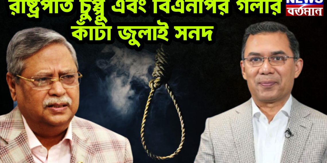 রাষ্ট্রপতি চুপ্পু এবং বিএনপির গলার কাঁটা জুলাই সনদ