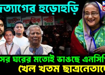 পদত্যাগের হুড়োহুড়ি। তাসের ঘরের মতোই ভাঙছে এনসিপি। খেল খতম ছাত্রনেতাদের