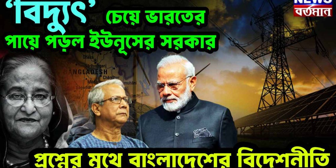 ‘বিদ্যুৎ’ চেয়ে ভারতের পায়ে পড়ল ইউনূসের সরকার প্রশ্নের মুথে বাংলাদেশের বিদেশনীতি