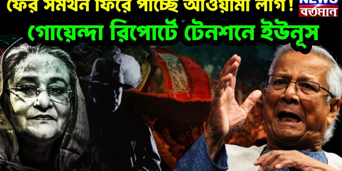 ফের সমর্থন ফিরে পাচ্ছে আওয়ামী লীগ! গোয়েন্দা রিপোর্টে টেনশনে ইউনূস