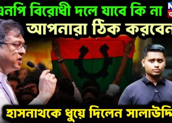 বিএনপি বিরোধী দলে যাবে কি না, আপনারা ঠিক করবেন? হাসনাথকে ধুয়ে দিলেন সালাউদ্দিন