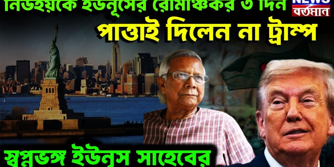 নিউ ইয়র্কে ইউনূসের রোমাঞ্চকর তিনদিন পাত্তাই দিলেন না ট্রাম্প স্বপ্নভঙ্গ ইউনূস সাহবে