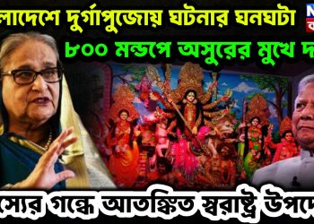 বাংলাদেশে দুর্গাপুজোয় ঘটনার ঘনঘটা ৮০০ মণ্ডপে অসুরের মুখে দাড়ি রহস্যের গন্ধে আতঙ্কিত স্বরাষ্ট্র উপদেষ্টা