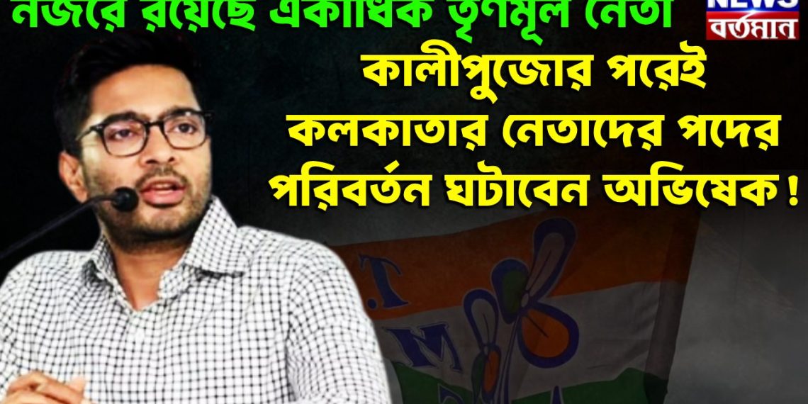 নজরে রয়েছে একাধিক তৃণমূল নেতা  কালীপুজোর পরেই কলকাতার নেতাদের পদের পরিবর্তন ঘটাবেন অভিষেক