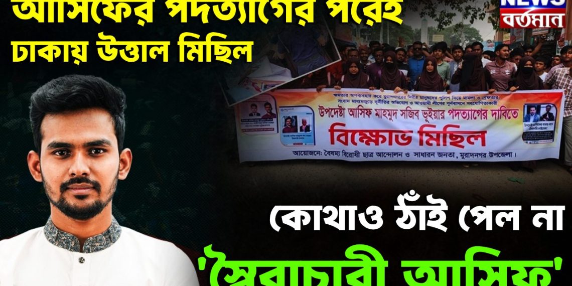 আসিফের পদত্যাগের পরেই ঢাকায় উত্তাল মিছিল কোথাও কোথাও ঠাঁই পেল না ‘স্বৈরাচারী আসিফ’