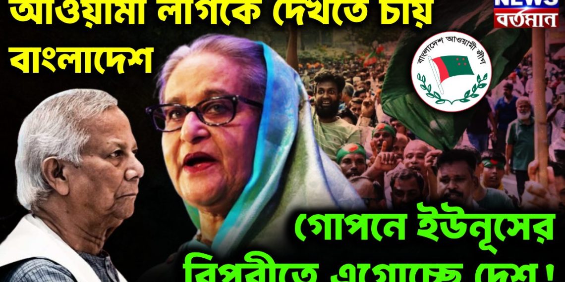 আওয়ামী লীগকে দেখতে চায় বাংলাদেশ গোপনে ইউনূসের বিপরীতে এগোচ্ছে দেশ