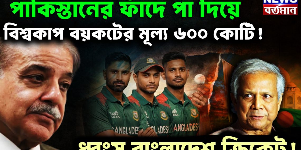 পাকিস্তানের ফাঁদে পা দিয়ে বিশ্বকাপ বয়কটের মূল্য ৬০০ কোটি! ধ্বংস বাংলাদেশ ক্রিকেট!